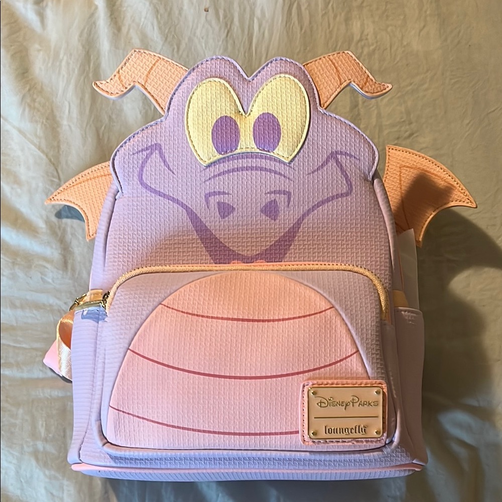 Loungefly Purple and Orange Figment Backpack